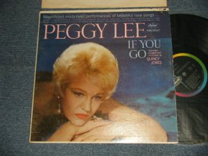 画像1: PEGGY LEE - IF YOU GO (Ex+/Ex+++ Looks:Ex++) / 1961 US AMERICA ORIGINAL 1st Press "BLACK With RAINBOW 'CAPITOL' Logo on LEFT SIDE  Label"  MONO Used LP 