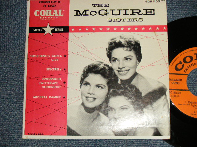 THE McGUIRE SISTERS - THE McGUIRE SISTERS (Ex+/MINT- WOBC, EDSP) / 1957 US AMERICA ORIGINAL MONO Used EP 45RPM EP with PICTURE SLEEVE