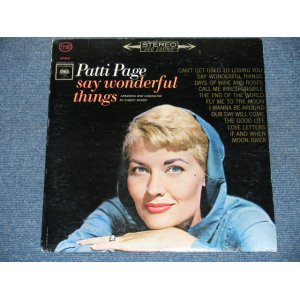 画像: PATTI PAGE - SAY WONDERFUL THINGS (Ex+/Ex Looks:Ex+) /1963 US ORIGINAL STEREO LP 