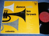 画像: LES BROWN - DANCE WITH  / 1954 US ORIGINAL 1st Press MAROON With GOLD PRINTED   MONO LP