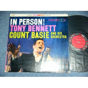 画像: TONY BENNETT with COUNT BASIE and his ORCHESTRA - IN PERSON!  / 1959 US ORIGINAL "6 EYES Label" STEREO Used LP  