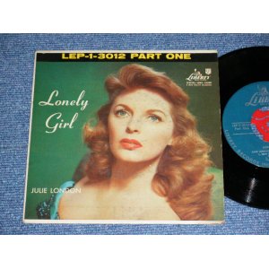 画像: JULIE LONDON - LONELY GIRL (Ex+/Ex+ ) / 1956 US ORIGINAL MONO 45rpm EP