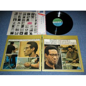 画像: MAX ROACH - DRUMS UNLIMITED  ( MINT-/MINT- ) /  1966 US AMERICA ORIGINAL "BLUE & GREEN Label" STEREO  Used LP  with JAPAN OBI 