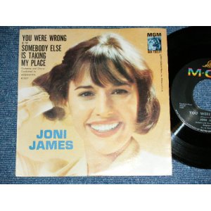 画像: JONI JAMES - YOU WERE WRONG : SOMEBODY ELSE IS TAKING MY PLACE  ( Ex+++,Ex/Ex++ Looks: Ex+++ ) / 1961 US AMERICA ORIGINAL Used 7"45 Single With PICTURE SLEEVE