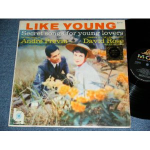 画像: ANDRE PREVIN / DAVID ROSE  -  LIKE YOUNG  : SELECT SONGS FOR YUNG LOVERS ( Ex/Ex++ ) / 1959 US AMERICA ORIGINAL 2nd Press "BLACK Label"   STEREO  Used LP