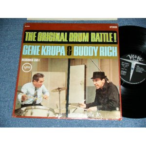 画像: GENE KRUPA & BUDDY RICH - THE ORIGINAL DRUM BATTLE!  (  MINT-/Ex+++  )  ) /  1962 US AMERICA ORIGINAL  STEREO  Used LP 