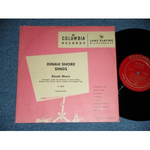 画像: DINAH SHORE - DINAH SHORE SINGS   ( 10" LP : Ex+/Ex ) / 1949 US AMERICA ORIGINAL Used 10" LP 