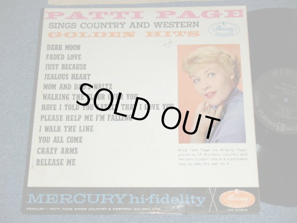 画像1: PATTI PAGE - SINGS COUNTRY AND WESTERN GOLDEN HITS ( Ex+/VG+++ Looks:VG++- )  /1961 US ORIGINAL MONO Used LP