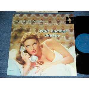 画像: JULIE LONDON - YOUR NUMBER PLEASE (Ex+++/Ex++). / 1959 US AMERICA ORIGINAL 1st Press "TURQUOICE Labei" MONO Used LP