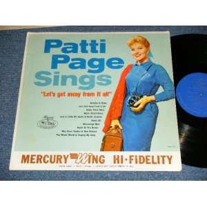 画像: PATTI PAGE - SINGS LET'S GET AWAY FROM IT ALL ( Ex/Ex )  /1960's  US ORIGINAL MONO Used LP