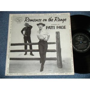 画像: PATTI PAGE -  ROMANCE ON THE RANGE  ( Ex+/Ex++ Looks*Ex)   /1955 US AMERICA  ORIGINAL 1st Press "CUSTOM HIGH FIDELITT credit on Front Cover" "BLACK with SILVER Print Label"  MONO Used LP