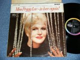 画像: PEGGY LEE - IN LOVE AGAIN!  ( Ex++/Ex+++ Looks:Ex++ ) / 1964 UK ENGLAND  ORIGINAL "BLACK with RAINBOW Label"  Mono Used LP 