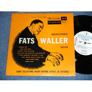 画像: FATS WALLER - REDISCOVERED FATS WALLER PIANO SOLOS ( Ex++/Ex+++,Ex++)  / 1953  US AMERICA ORIGINAL MONO Used 10" LP 