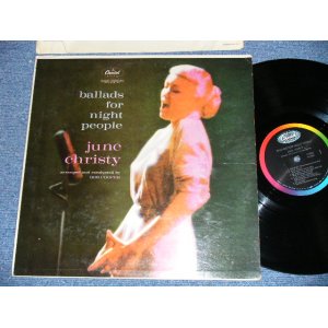 画像: PEGGY LEE -  BALLADS FOR NIGHT PEOPLE ( Ex+++/Ex+++) / 1962 US ORIGINAL 2nd press "BLACK With RAINBOW 'CAPITOL' Logo on TOP  Label"  Mono Used LP 