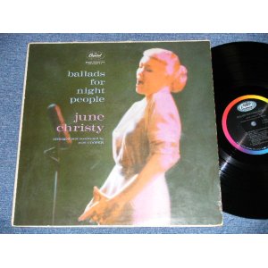 画像: PEGGY LEE -  BALLADS FOR NIGHT PEOPLE ( EX-/Ex+  Looks:Ex-) / 1962 US ORIGINAL 2nd press "BLACK With RAINBOW 'CAPITOL' Logo on TOP  Label"  Mono Used LP 