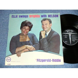 画像: ELLA FITZGERALD with NELSON RIDDLE  - ELLA SINGS BIGHITLY WITH NELSON (Ex++, Ex-/Ex+++)   /  1962 US AMERICA ORIGINAL 1st Press "METRO at BOTTOM Label" MONO   Used LP