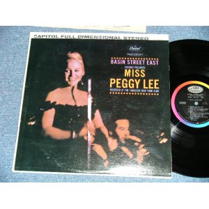 画像: PEGGY LEE -BASIN STREET EAST ( Ex+++/MINT-) / 1962 Version US AMERICA ORIGINAL 2nd  Press "BLACK With RAINBOW 'CAPITOL' Logo on TOP  Label"  STEREO Used LP 