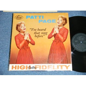 画像: PATTI PAGE   - I'VE HEARD THAT SONG BEFORE ( Ex+/E+++ )  / 1957 US AMERICA ORIGINAL"2nd Press Label"  MONO Used LP 