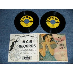 画像: JONI JAMES - LITTLE GIRL BLUE  ( Ex++/Ex+++ )  / 1956 US AMERICA ORIGINAL"YELLOW LABEL" MONO Used 7"45 rpm Double EP with PICTURE SLEEVE 