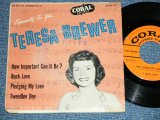 画像: TERESA BREWER - EXSPCIALLY FOR YOU   ( VG++.VG+++, Ex )  / 1950's  US AMERICA ORIGINAL  MONO Used 7"45 rpm EP with PICTURE SLEEVE 