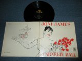 画像: JONI JAMES - AT CARNEGIE HALL ( Ex++/Ex+++ Looks: Ex+ )  / 1959 US AMERICA ORIGINAL 1st Press "Black Label"  MONO Used LP