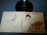 画像: JONI JAMES - AT CARNEGIE HALL ( Ex+/Ex++ Looks: Ex+ )  / 1959 US AMERICA ORIGINAL 1st Press "Black Label"  MONO Used LP