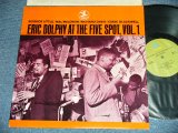 画像: ERIC DOLPHY - AT THE FIVE SPOT, VOL.1 ( Ex+/+/MINT- ) / Early 1970's  US AMERICA "Lime GREEN  Label" Used LP