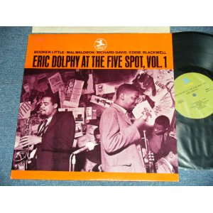 画像: ERIC DOLPHY - AT THE FIVE SPOT, VOL.1 ( Ex+/+/MINT- ) / Early 1970's  US AMERICA "Lime GREEN  Label" Used LP