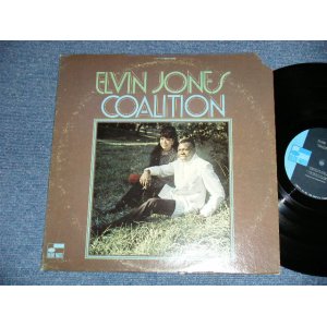 画像: ELVIN JONES - COALITION  ( Ex/Ex+++ Looks:MINT-) / 1970 US AMERICA ORIGINAL "BLACK with Light BLUE on Left  Label"  Used LP  