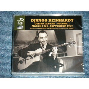 画像: DJANGO REINHARDT  -  GUITAR LEGEND-VOL.1  MARCH 1935-SEPTEMBER 1937 ( SEALED ) / 2015 EUROPE "BRAND NEW SEALED" 4-CD's Set