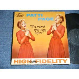 画像: PATTI PAGE   - I'VE HEARD THAT SONG BEFORE ( Ex+++, Ex+/MINT- )  / 1957 US AMERICA ORIGINAL"2nd Press BLACK Label"  MONO Used LP 