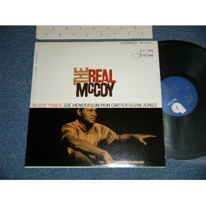 画像: McCOY TYNER - The REAL McCOY ( MINT-~Ex+++/MINT-) / 1972-74 Version US AMERICA REISSUE "Dark Blue with STYLIZED White "b" Logo on Label" Used LP 