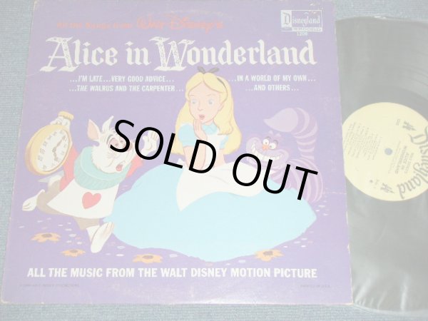 画像1: WALT DISNEY Productions  - ALICE IN WONDERLAND (Ex+/Ex Looks:Ex-)  / 1963 US AMERICA ORIGINAL Used LP 