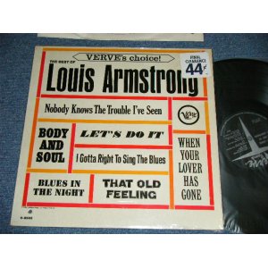 画像: LOUIS ARMSTRONG - VERVE'S CHOICE  THE BEST OF  (MINT/MINT  BB )  / 1964 US AMERICA ORIGINAL MONO Used  LP  