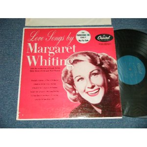 画像: MARGARET WHITING - LOVE SONGS BY MARGARET WHITING ( Ex++/Ex+++ Tape seam, TearOL ) / 1954 US AMERICA ORIGINAL 1st Press "TURQUOISE Label" "PROMO" MONO Used LP 