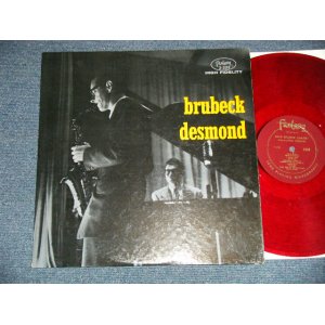 画像: DAVE BRUBECK QUARTET - BRUBECK DESMOND : Featuring PAUL DESMOND  (Ex+++, Ex/Ex++ WOBC ) / 1956 US AMERICA REISSUE "Of 3-5 19582 Album pf 10"" "RED WAX Vinyl"  Used LP 