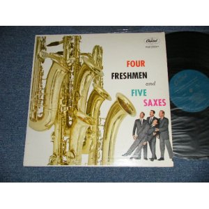 画像: THE FOUR FRESHMEN - THE FOUR FRESHMEN  AND FIVE GUITARS (MINT-/Ex++ Looks:MINT-)   / 1954 US AMERICA ORIGINAL "TURQUOISE Label"  MONO  Used  LP  