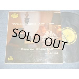 画像: The GEORGE SHEARING Quintet - WHEN LIGHT ARE LOW (Ex+/Ex+ Looks:Ex  WOBC, EDSP, )  / 1955 US AMERICA ORIGINAL MONO Used  LP 