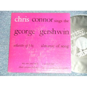 画像: CHRIS CONNOR - SINMGS THE GERSHWIN (Ex++/Ex++ )   / 1957 US AMERICA ORIGINAL Used 7" 45 rpm EP With PICTURE SLEEVE 