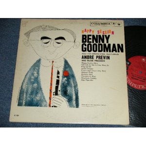 画像: BENNY GOODMAN  feat. ANDRE PREVIN  - HAPPY SESSION (Ex-/Ex+ A-1:VG, EDSP,) / 1959 US AMERICA Original  "6 EYES  Label"  MONO Used LP  