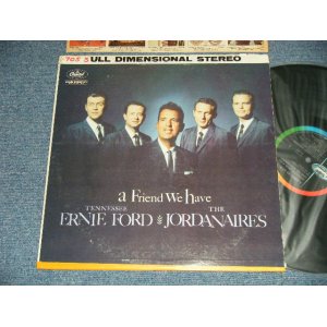 画像: TENNESSEE ERNIE FORD and The JORDANAIRES  - A FRIEND WE HAVE (Ex-/Ex+++ Tape seam , WOBC, STOFC/ 1959 US AMERICA ORIGINAL "BLACK with RAINBOW CAPITOL logo on on Left Label" STEREO Used LP 