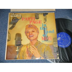 画像: PATTI PAGE - IN THE LAND OF HI-FI  ( Ex+++/Ex+ Looks:Exeee )  /1956 US AMERICA ORIGINAL "BLUE zwith SILVER Print Label" MONO Used LP