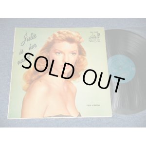 画像: JULIE LONDON - JULIE IS HER NAME ( DEBUT ALBUM ) ( A) LRP-3006-D-4-B     B) LRP-3006-A-D) ( Ex+/Ex+++ EDSP, Tape seam ) / 1956 US AMERICA ORIGINAL MONO "1st Press LIBERTY Credit Front Cover""1st  Press Glossy Jacket " "2nd Press BACK Cover" "HEAVY USING JACKET"  "1st PRESS Turquoise Color LABEL" Used LP