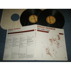 画像: SARAH VAUGHAN - RECORD LIVE  (Ex++/MINT-)  / 1977 US AMERICA  ORIGINAL  Used 2-LP