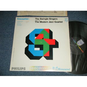 画像:  THE SWINGLE SINGERS perform with The MODERN JAZZ QUARTET - ENCOUNTER ( Ex+++/MINT-) / 1966 US AMERICA ORIGINAL MONO Used  LP