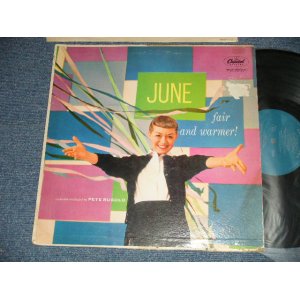 画像: JUNE CHRISTY -  FAIR AND WARMER!  ( VG/Ex+++ Looks:MINT- WTRDMG, EDSP, TEAROFC) / 1957 US AMERICA ORIGINAL "1st Press TURQUOISE Label"  MONO Used LP 