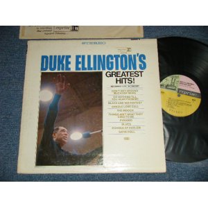 画像: DUKE ELLINGTON - GREATEST HITS (Ex+, Ex-/MINT- WOBC)   / 1967 US AMERICA ORIGINAL "3 COLOR Label"  STEREO Used  LP 