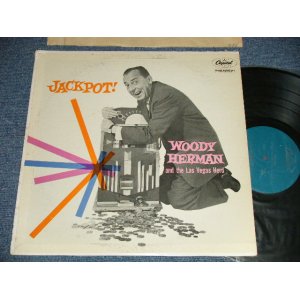 画像: WOODY HERMAN and His LAS VEGAS HERD - JACKPOT! ( Ex+/Ex+++ A-1, B-1:Ex EDSP) / 1956 US AMERICA ORIGINAL "TURQUOISE Label" MONO Used LP  