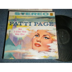 画像: PATTI PAGE - JUST A CLOSER WALK WITH THEE ( Ex+++, Ex+/Ex++ SWOBC)  /1960 US AMERICA ORIGINAL "BLACK with SILVER Print Label" STEREO Used LP