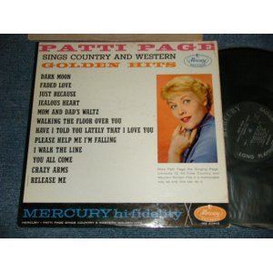 画像: PATTI PAGE - SINGS COUNTRY AND WESTERN GOLDEN HITS ( Ex++/mint- )  /1961 US AMERICA ORIGINAL "BLACK with SILVER Print Label" MONO Used LP